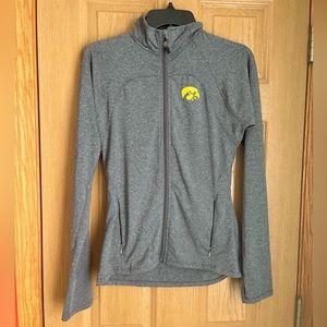Grey Iowa Hawkeyes Zip Up Size: S